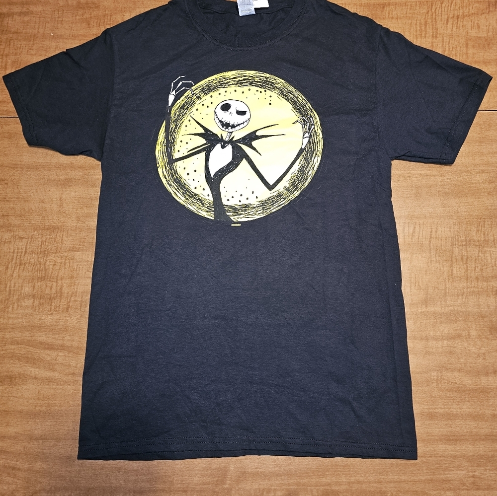 Nightmare Before Christmas Jack Skellington Black T-shirt Small A0